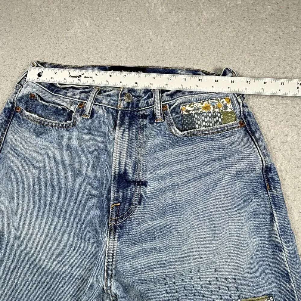 Abercrombie & Fitch Jeans Women’s 29 Authentic Rigid Denim Baggy Patchwork